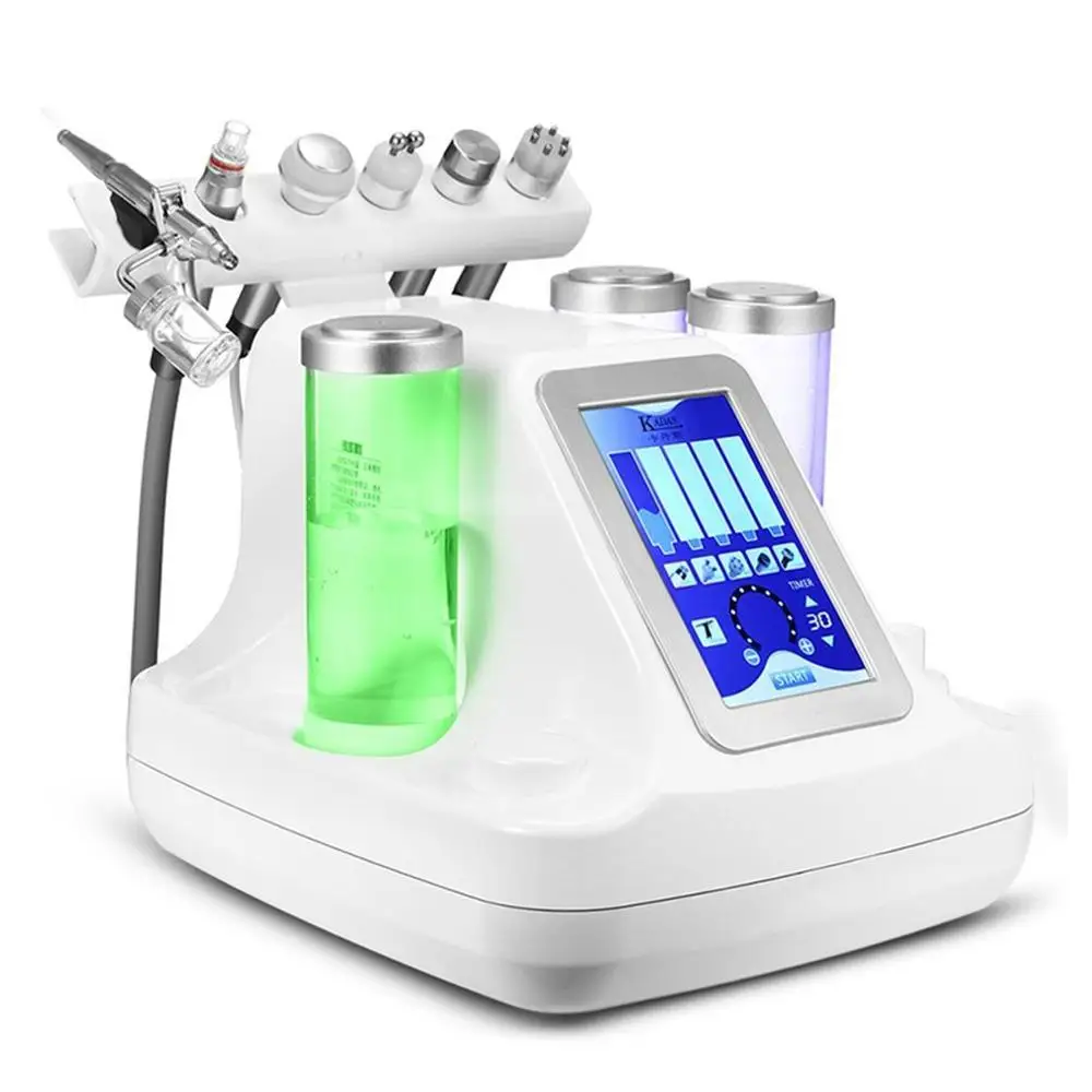 6 in 1 Hydra Dermabrasion Aqua Peel Clean Skin Care BIO Light RF Vacuum Face Cleaning Hydro Water Oxygen Jet Peel Machine