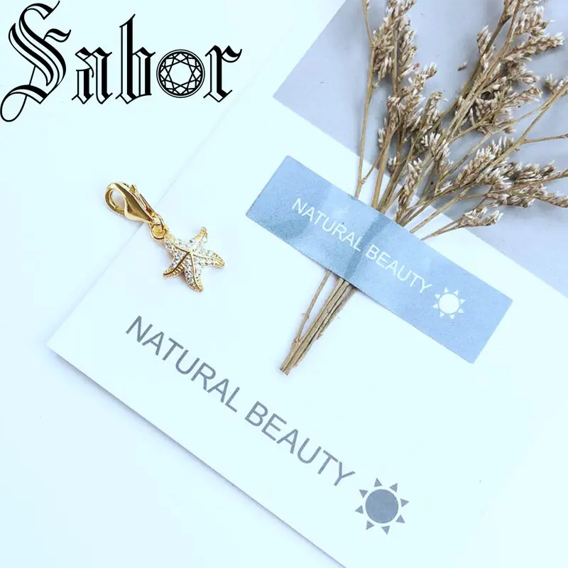 Золотая Морская звезда подвеска ювелирные изделия для женщин и мужчин модный