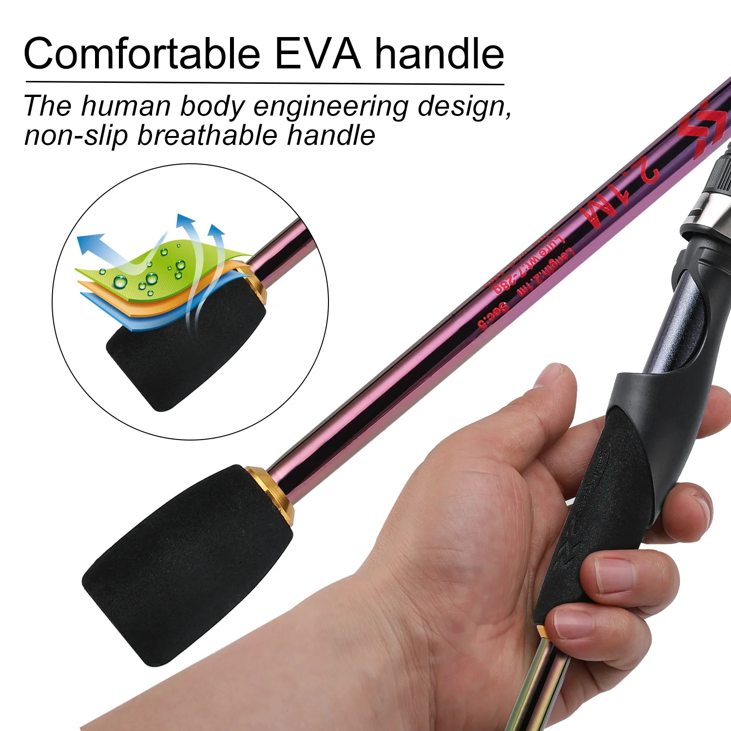 

Sougayilang UL Fishing Rods Spinning Casting Throw Fishing Rod 5 Sections 1.8-2.4M High Carbon Fiber Travel Fishing Accessories