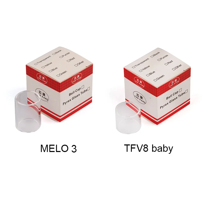 10 шт. запасная стеклянная трубка Yunkang Pyrex для мини стеклянной трубки MELO3 Melo