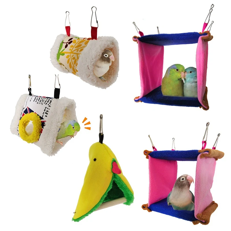 Распродажа Симпатичные жилеты для птиц утолщенная подвесная кровать зимняя