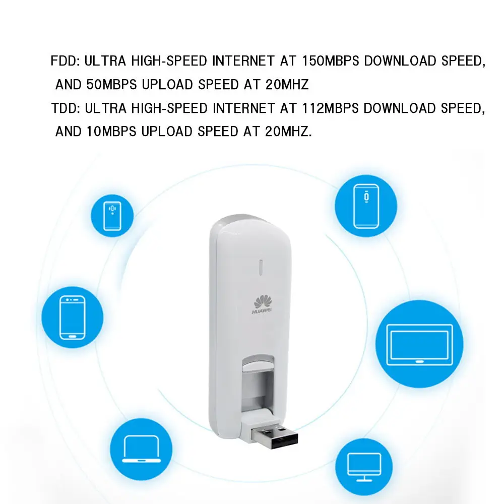 Lot of 100pcs Unlocked Huawei E3276 E3276s-500 150Mbps 4G LTE TDD Wireless Modem 3G HSPA+ WCDMA UMTS SIM Card