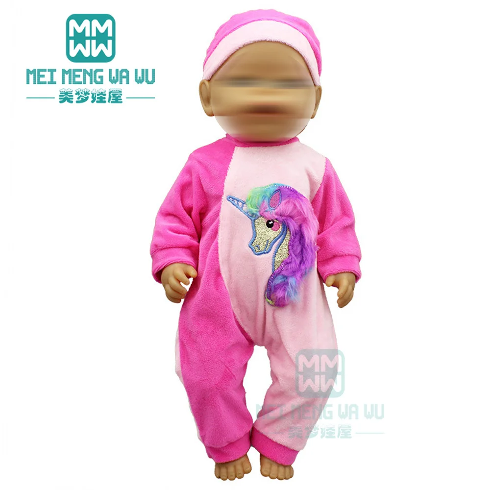 Детская Одежда для куклы 43 см аксессуары кукол новорожденных синяя плюс