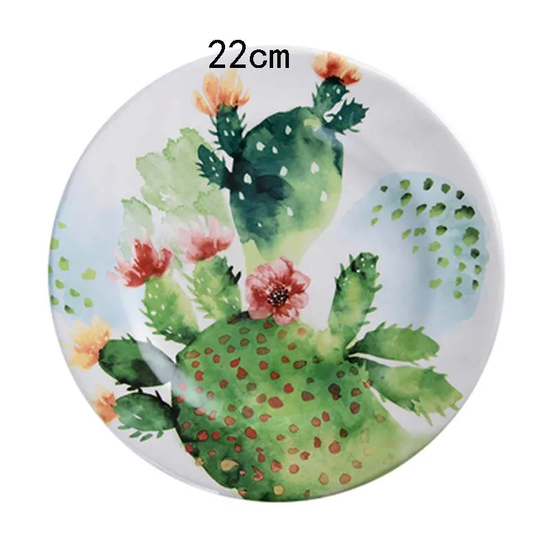 Креативная керамическая посуда FANCITY Западная обеденная тарелка с цветком