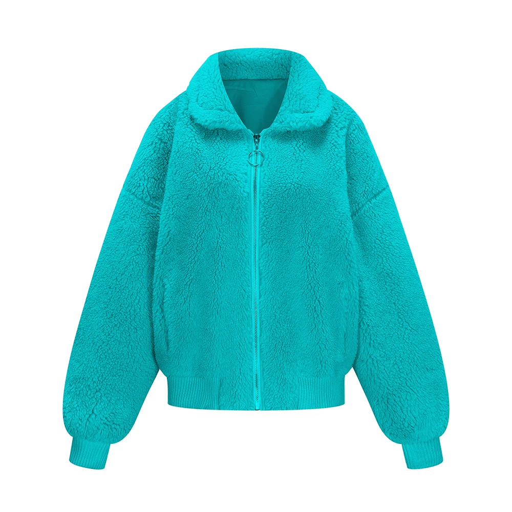 turquoise DKL05 JAZZEVAR Зима Новое поступление натуральный мех дубленка женская мода пиджак медведь теплая зимняя куртка для женщин K9050 - Цвет: turquoise DKL05