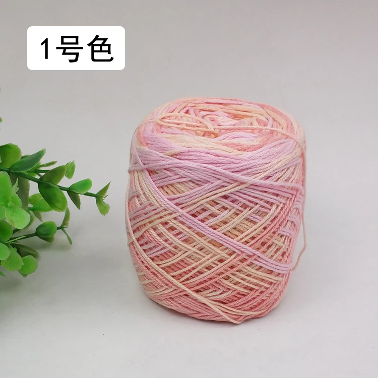 Мягкая пряжа из чистого хлопка 100 г в цвете натуральная яркость для вязальных