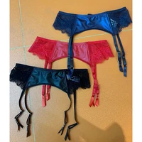 sexy pu glossy leather locomotive underwear ladies accessories temptation ladies imitation pu garter belt garter belt fun