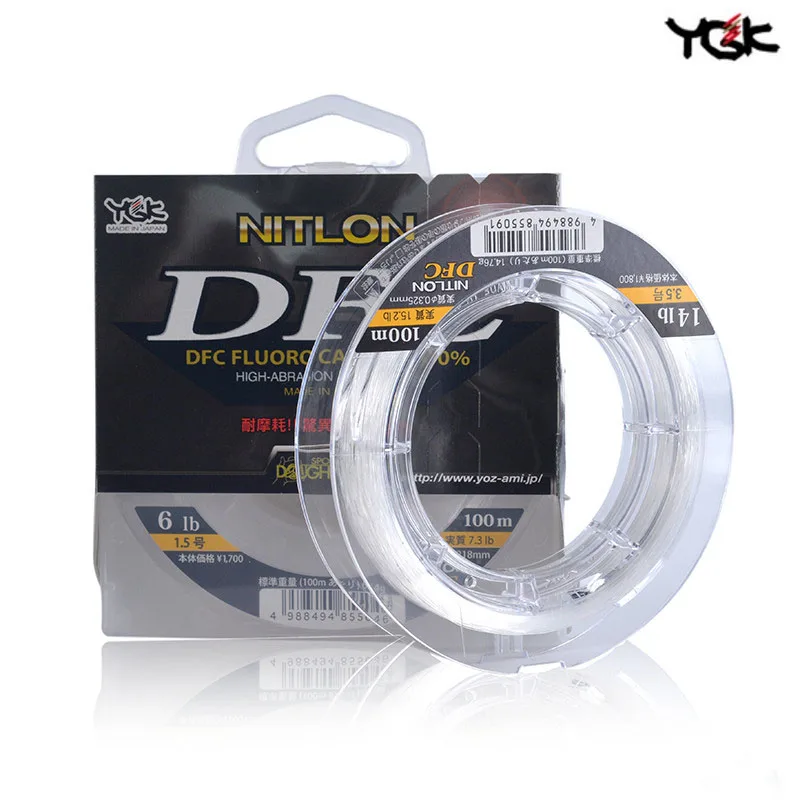 Фторуглеродная леска для поводка YGK оригинальная нитлон DFC углеродная линия