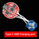 Плата привода для фонарика XHP50, T6, L2, L3, XPL, 26 мм, USB Type-C, 2,5-4,2 в