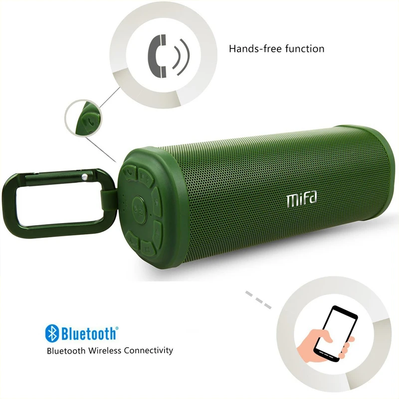 Беспроводная Bluetooth стереоколонка MIFA F5 портативная Колонка 4 0 уличная s DSP 3D с