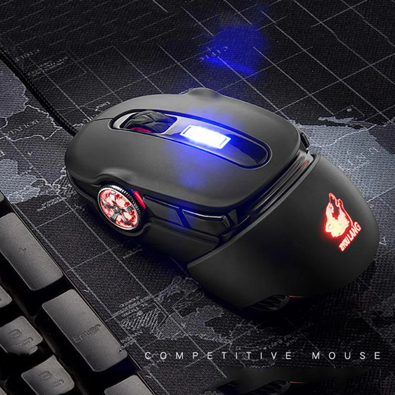VicTsing V11 Проводная игровая мышь 6 клавиша механическое макропрограммирование игровая оптика 2400 dpi эргономичная RGB мышь с подсветкой