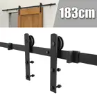 183200 см подвесная направляющая для дверей сарая, комплект оборудования для домашней кухни, кабинета, направляющая для раздвижных дверей, аксессуары HWC