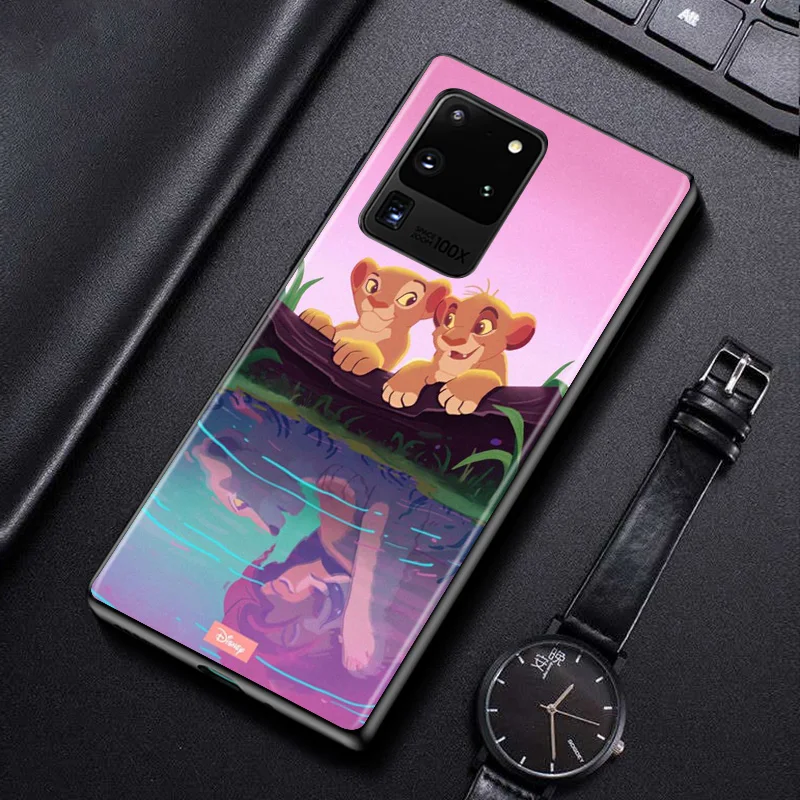 Disney Cartoon Animation The Lion King For Samsung Galaxy A31 A51 A71 A91 A12 A32 A42 A52 A72 A02S TPU Silicone Black Phone Case