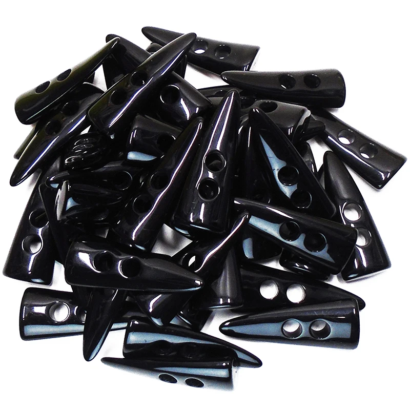 

5PCs 10PCs Large 47mm 52mm Black Horn Resin Buttons Sewing Scrapbooking For Coats Clothes Decorative Handmade 2 Holes Button