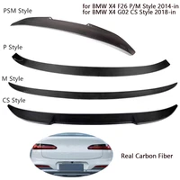 car spoiler wing for bmw x4 g02 cs style 2018 in x4 f26 pm style 2014 in carbon fiber auto spoiler external parts spoiler wing