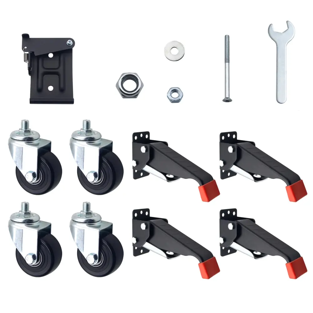 

Universal Wheel Release Retractable Caster Tables Workbench Designed Heavy-duty Quick Workbenches Machinery