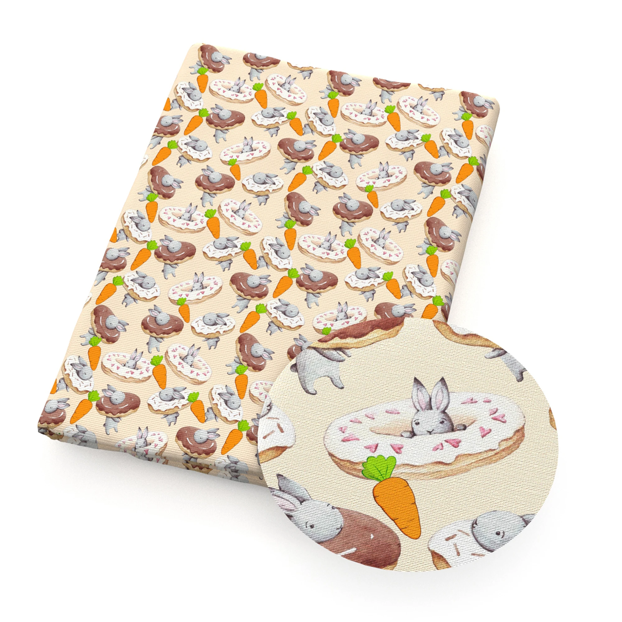 Кролик морковь яйцо Пасхальная Ткань Полиэстер Хлопок Лоскутная для шитья