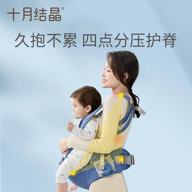 

Baby Back Waist Stool Holding Baby All Seasons Can Be Ventilated Shoulder Belt Baby Seat Stool