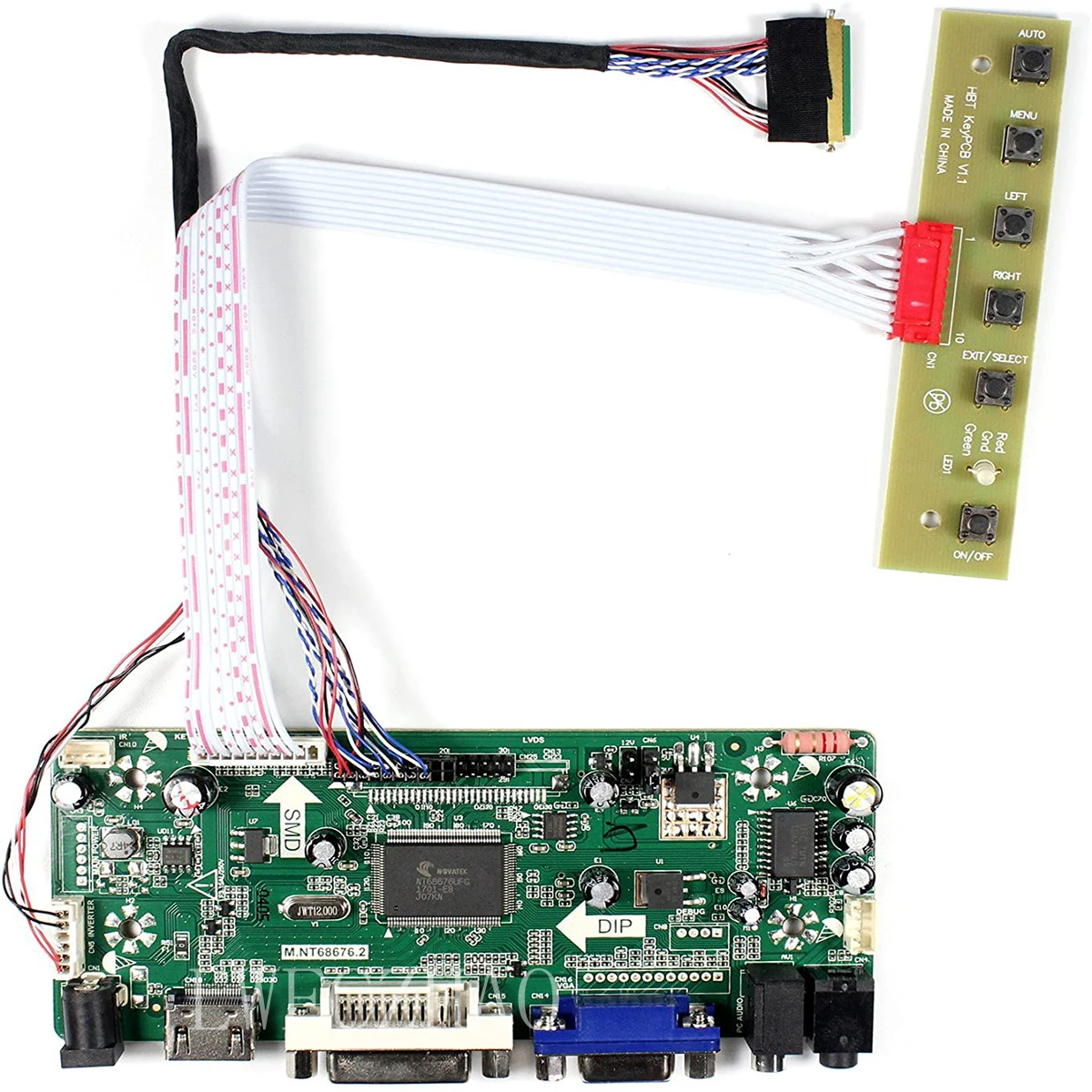 Новая плата драйвера управления M.NT68676 для HSD140PHW1 A A00 A01 A02 B00 B01 HDMI + VGA DVI Аудио ЖК