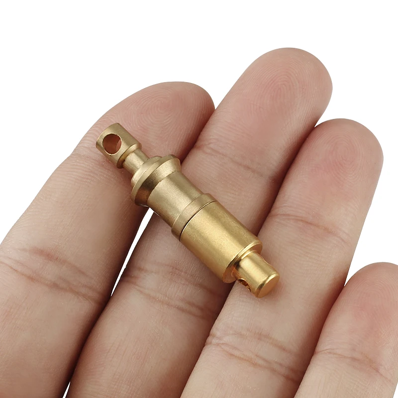 Мини латунный брелок DIY EDC съемное кольцо для ключей разделенное двойное кольцо Пряжка