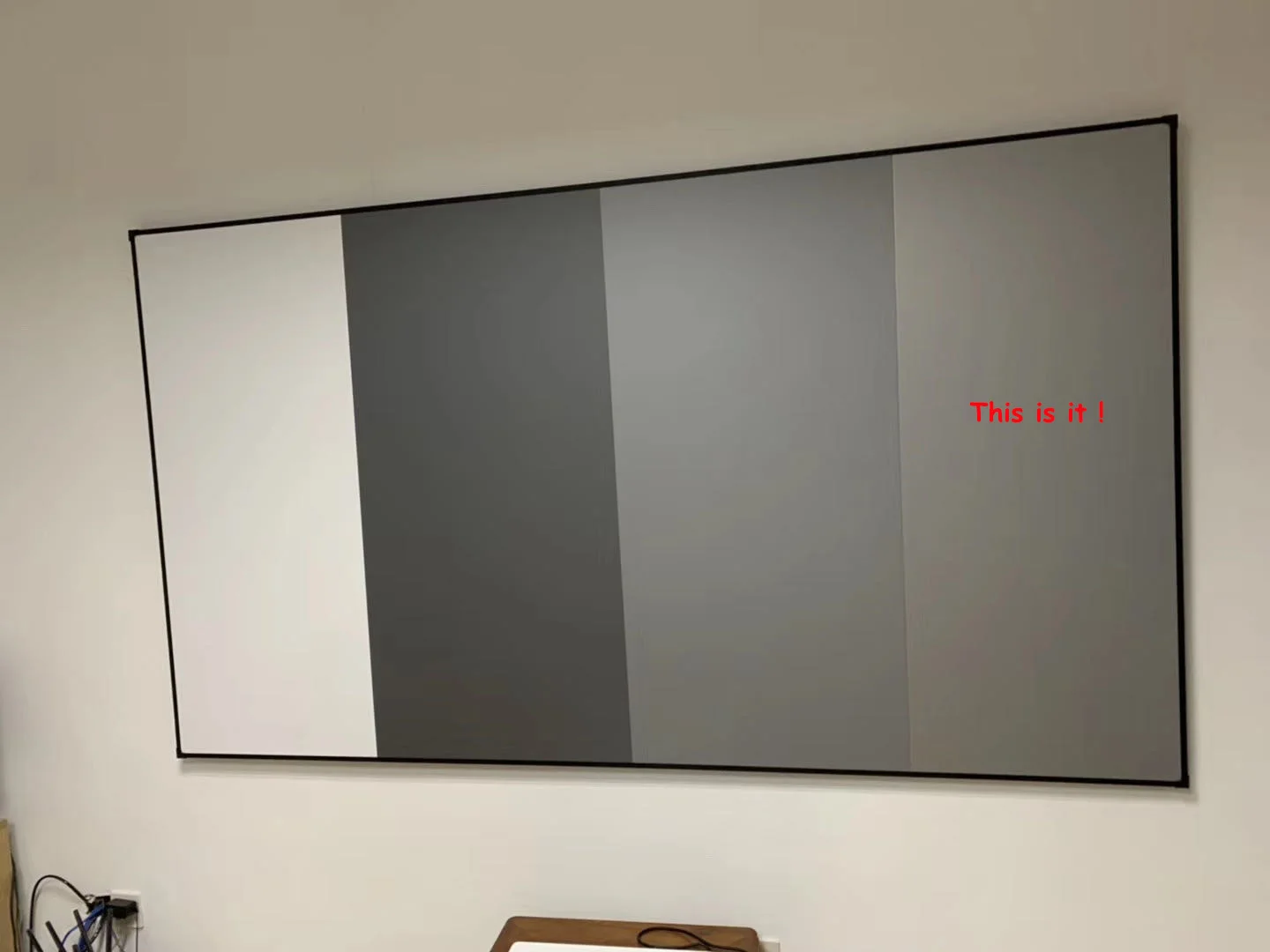 3D Metal Anti Light ALR Projector Screen 1cm Ultra Narrow Border Slim Frame Projection 4K/8K Supported Metallic Flexible | Электроника