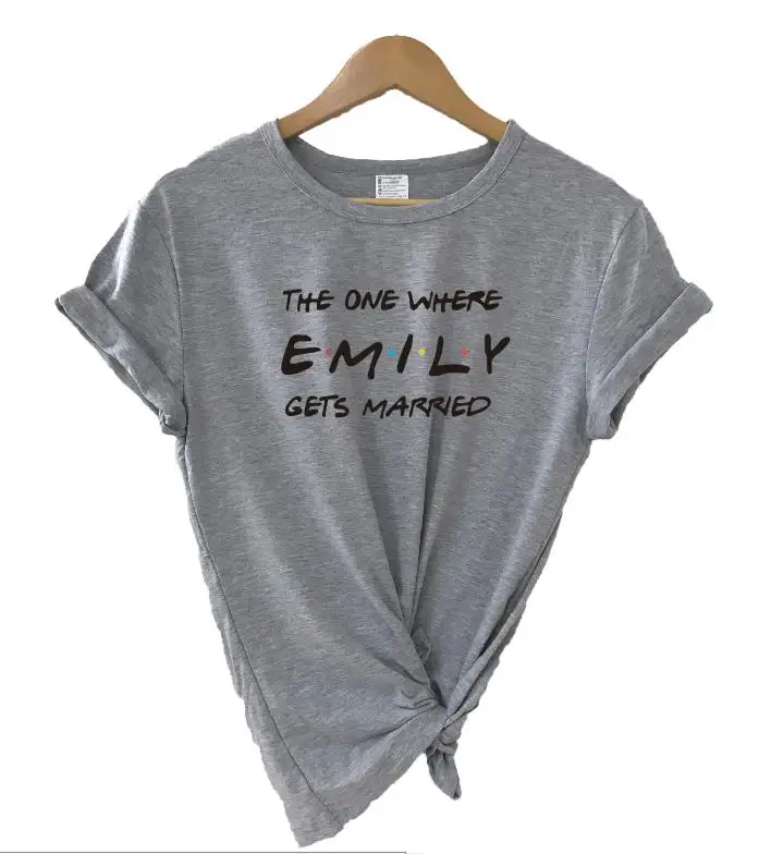 gray t black THE Друзья девичник я нашли мой Лобстер тот, где женится футболка Женская команда Топ Свадебный курица вечерние обычная футболка - Цвет: gray t black THE