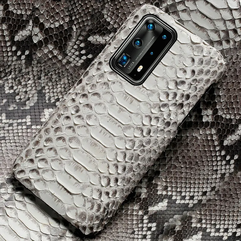 

Оригинальный кожаный чехол для телефона из кожи питона для Huawei P40 P50 Pro P40 Lite P30 P20 Mate 40 20 чехол из змеиной кожи для Honor 50 9X 10 20 Pro