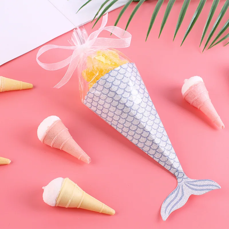 Русалка подарочные сумки дети подарки на день рождения мешок русалки коробки