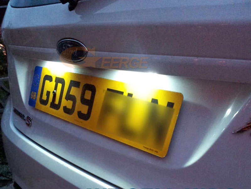

For Ford S-Max 2006-2015 Excellent Ultra bright Smd Led License plate lamp light No OBC error car Accessories