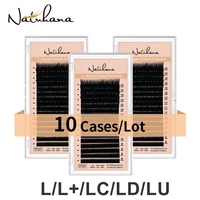 natuhana l shaped lashes wholesale 10caseslot 8 15mixed lllcldlum curl individual eyelashes mink false eyelash extension