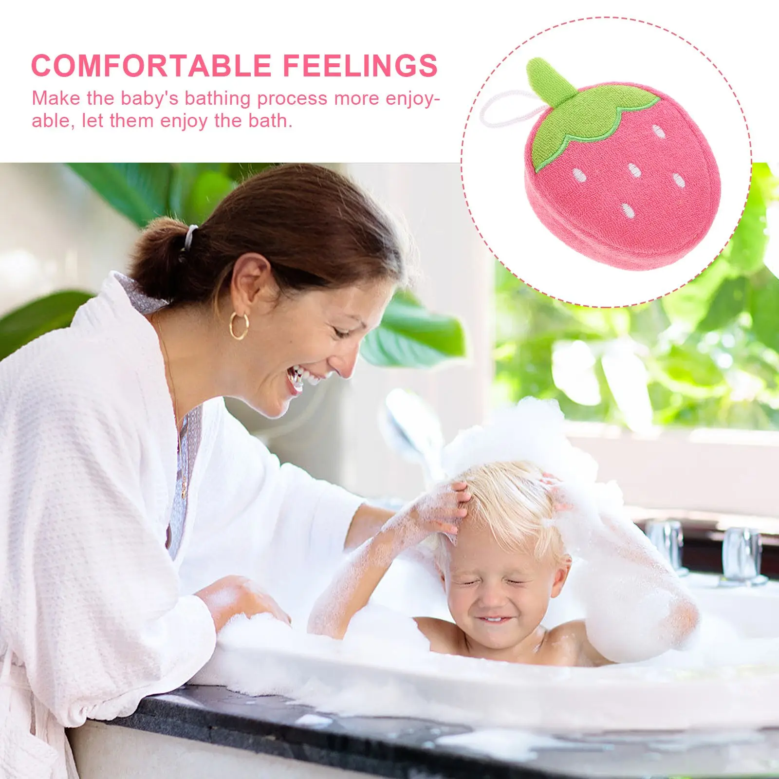 

6Pcs Body Scrubber Bath Exfoliating Sponge Skin Massage Scrubber Brush for Kids