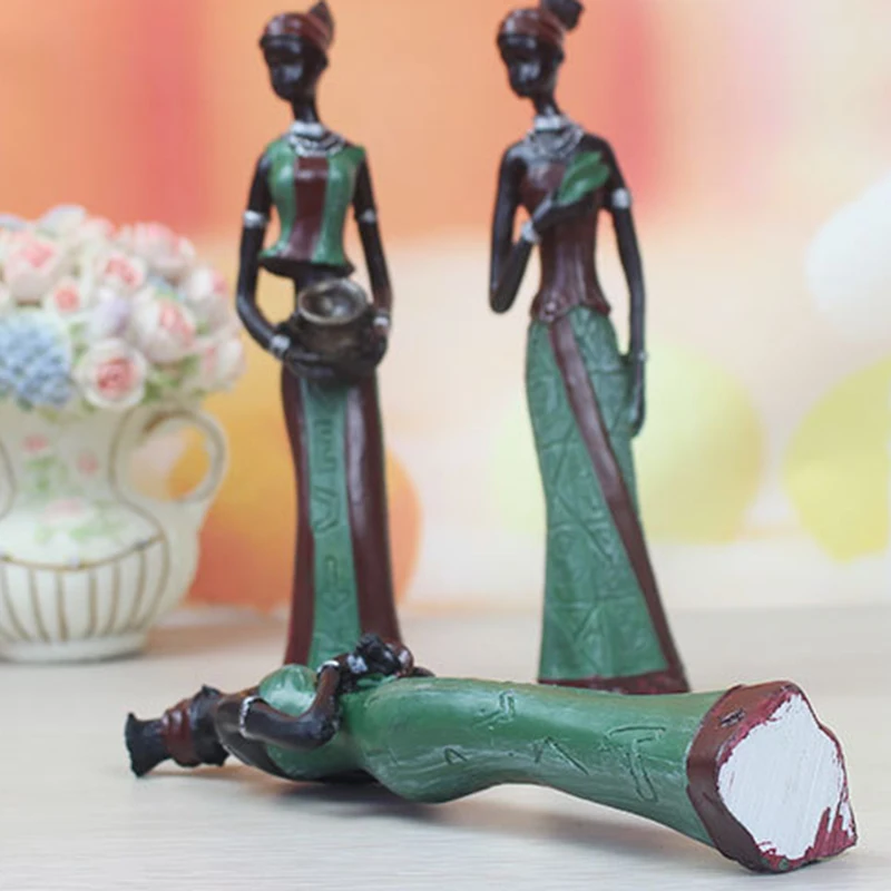 3 шт./компл. африканские куклы из смолы экзотические женские фигурки мебельные