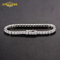 100 925 sterling silver 3 7mm lab diamond simulated moissanite tennis bracelets for women men party birthday fine jewelry gifts