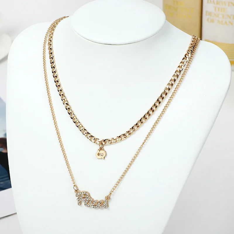 

12 Constellations Necklace Gold Stainless Steel Multi-layer Personality Custom Zodiac Birthday Friendship Couple Jewelry Gifts