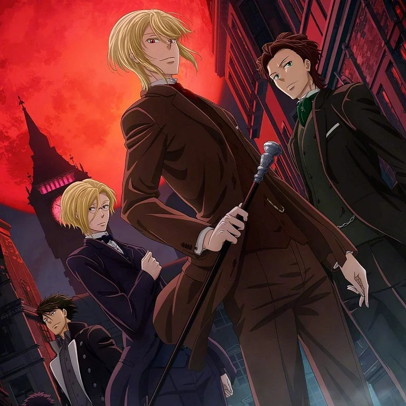 Костюм косплея Аниме МОРИАРТИ: ПАТРИОТ Уильям Джеймс Мориарти с аксессуарами для Хэллоуина, карнавала и фантазийной вечеринки.