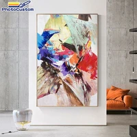 photocustom abstract painting by numbers wall decor on canvas colouring handpainted gift frame wall decor artwork