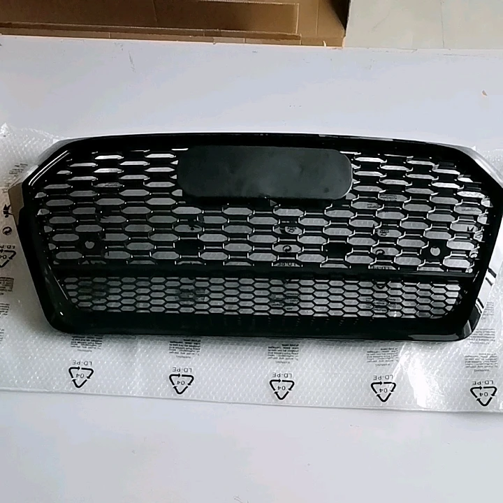 

Car Grill RSQ5 Grille Front Bumper Grille Fit For Audi Q5 SQ5 Honeycomb grille With Lower mesh 2018+