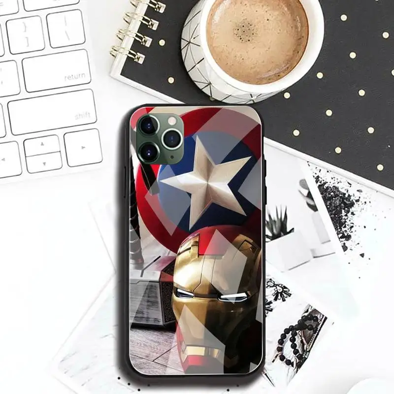 Чехол из закаленного стекла для iPhone 13 12 11 Pro Mini XR XS MAX 8X7 6S 6 Plus SE 2020 | Мобильные