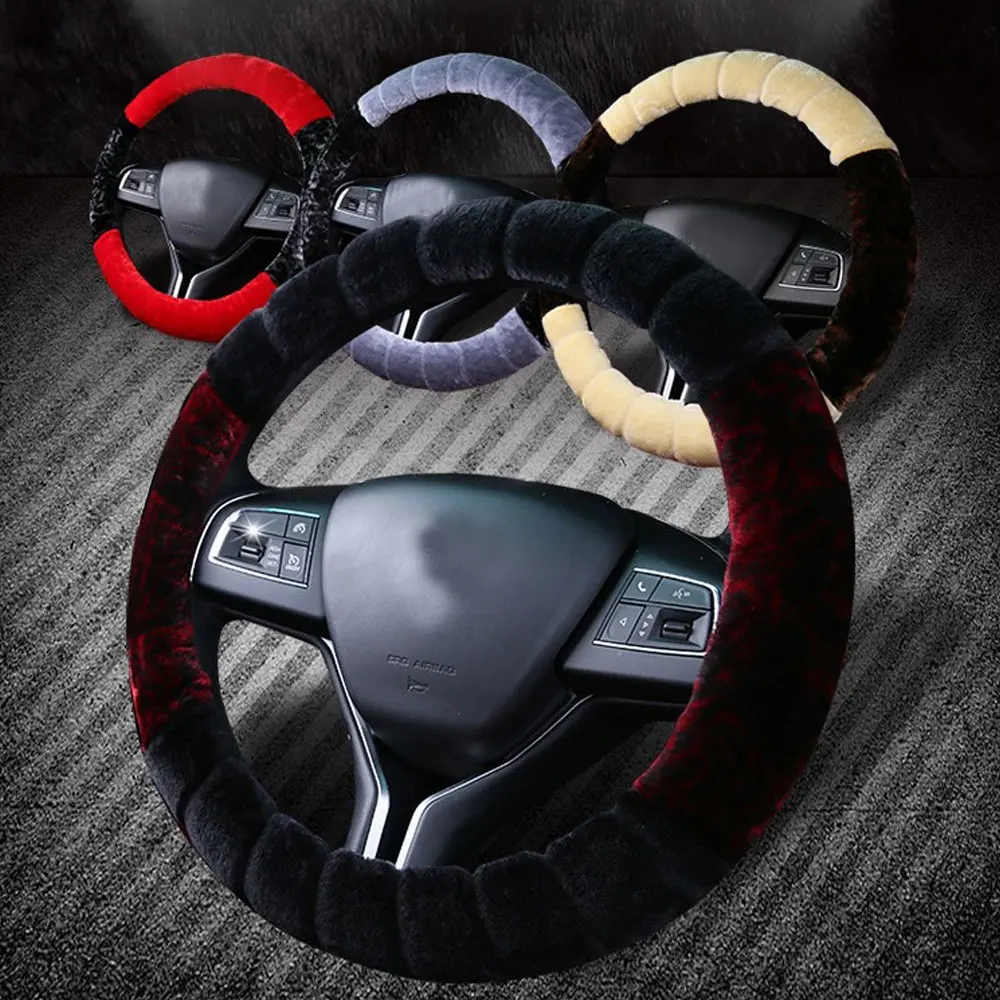 DSYCAR 1 шт. Плюшевые Универсальные автомобильные подушки на руль универсальный