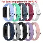 Ремешок для смарт-часов для Samsung Galaxy Fit SM-R370, фитнес-трекер 10 типов, аксессуары для браслета, спортивный ремешок, смарт-Аксессуары
