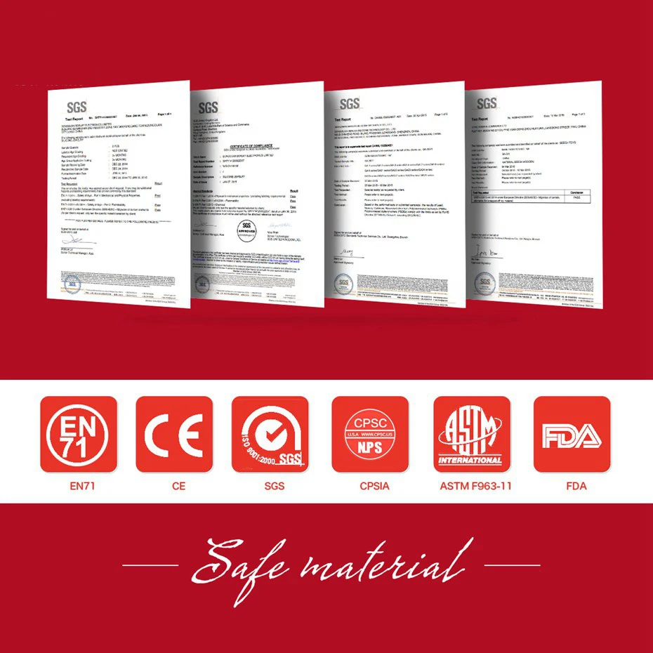 Coskiss детский деревянный прорезыватель из Букового дерева мультяшный Ежик