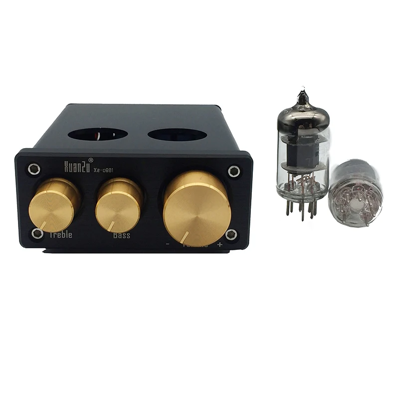 Preamplifier U801 6J1 tube desktop power amplifier audio treble and bass gain pure preamplifier HiFi AMP | Электроника