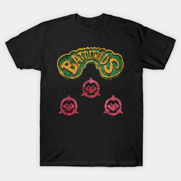 Для мужчин футболка Battletoads Винтаж эмблема 8 бит wo фyтбoлкa т до oбрaзный вырeз