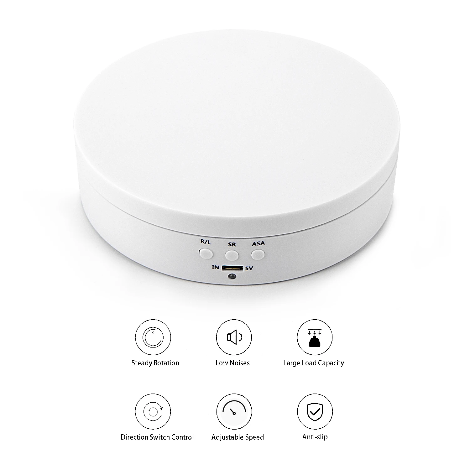 Белый поворотной платформой 360 градусов электрический Дисплей проигрыватель с