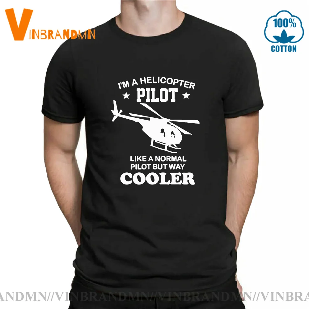 Than Normal T-shirt 100% Cotton Short Sleeve Helicopter T-shirt Tee