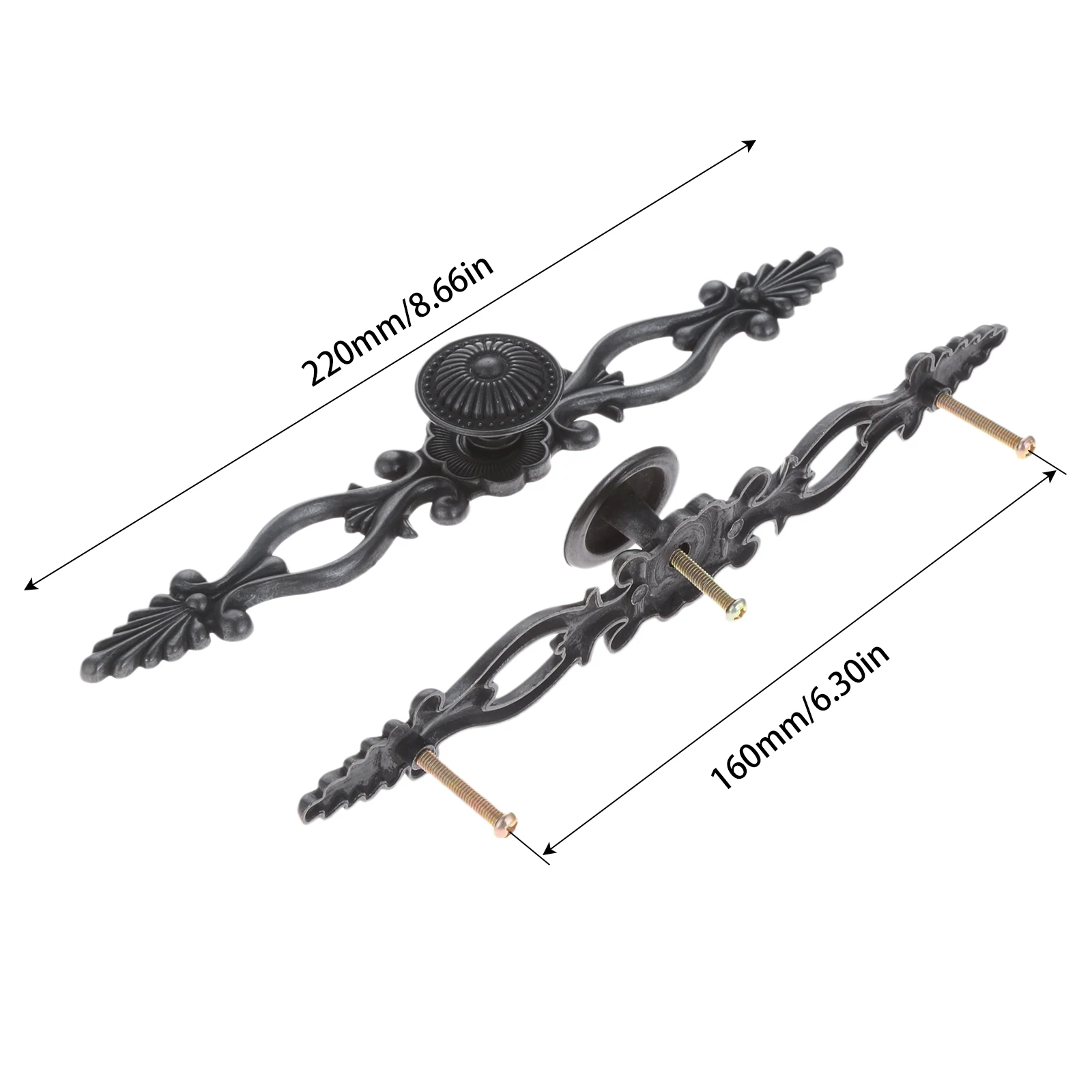 

Винтажные дверные ручки из цинкового сплава