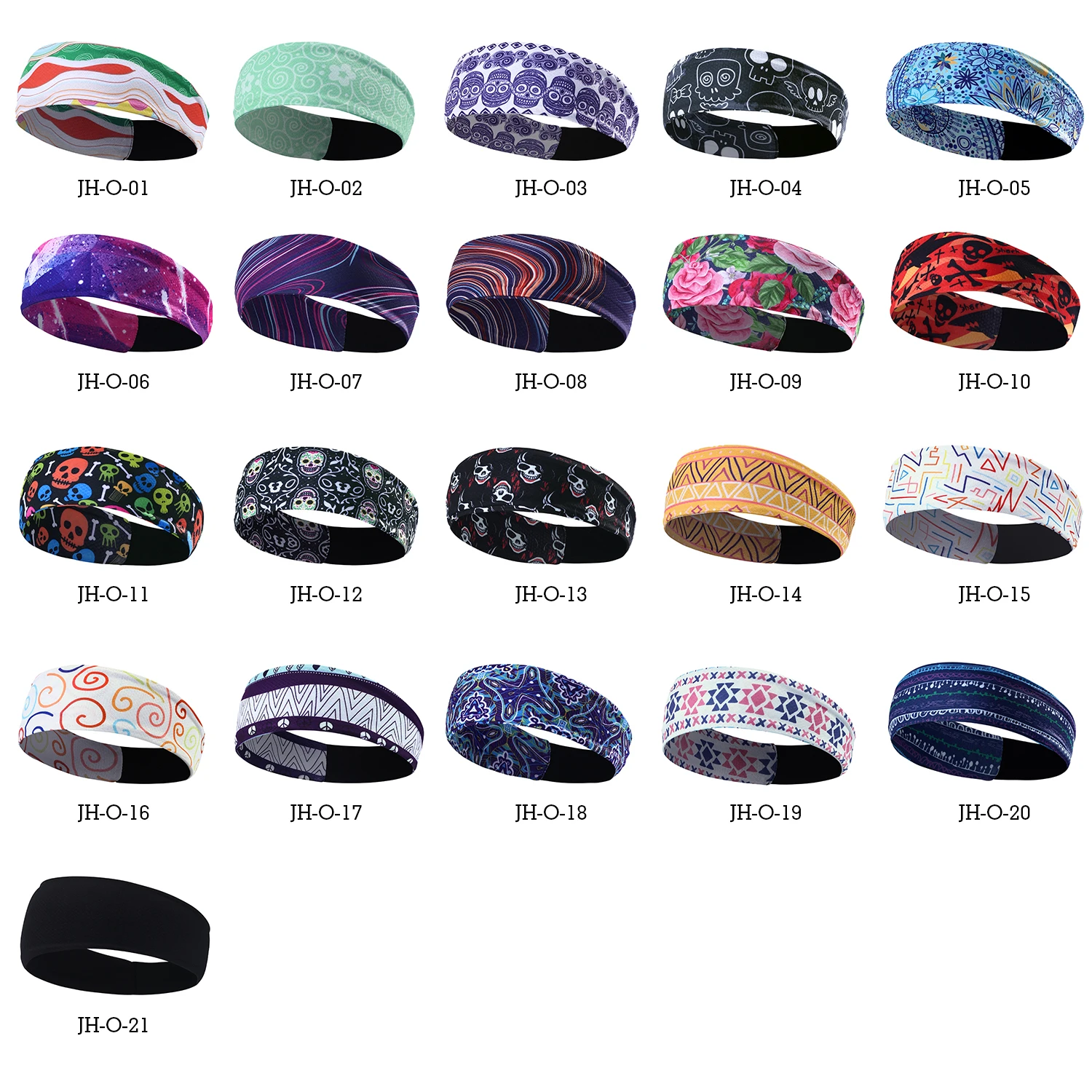 

Men Women Headband Sports Sweatband Basketball Fitness Cycling Running Tennis Fitness Jog Quick-dry Headscarf Tennis Biking