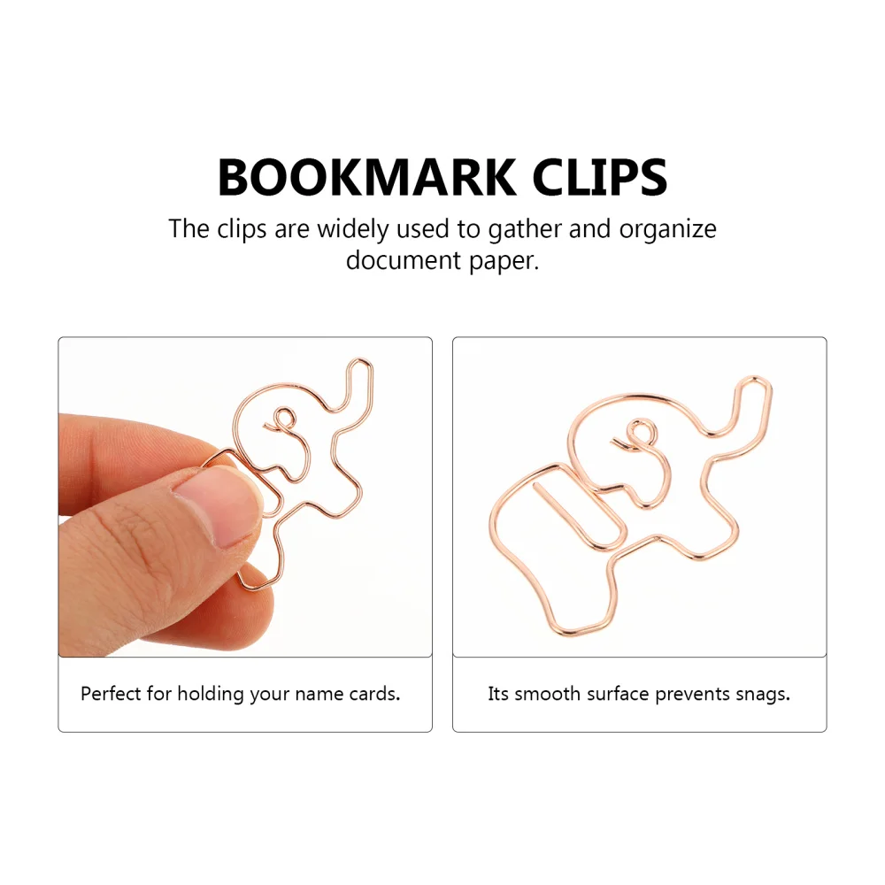 

25pcs Metal Clips Cartoon Cat Shaped Paper Clips Stationery Supplies
