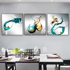 Синий винный бокал, холст с абстрактной печатью, Скандинавский современный обеденный кухонный постер, декоративный плакат, настенное искусство, картина без рамки