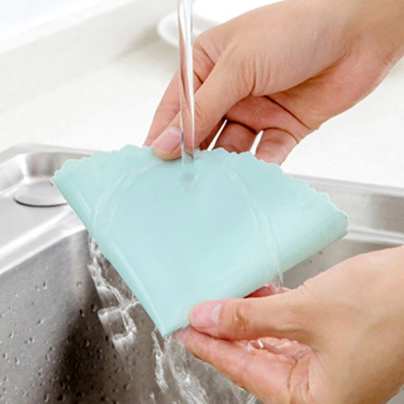 Универсальная силиконовая крышка для еды зеркальные прозрачные растягивающиеся